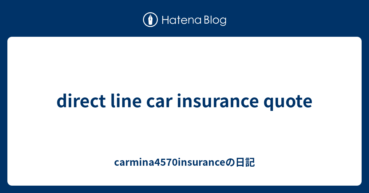 direct line van insurance quote