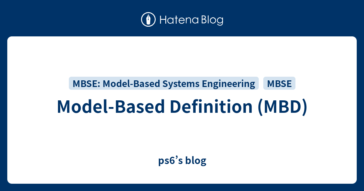 ModelBased Definition (MBD) ps6’s blog