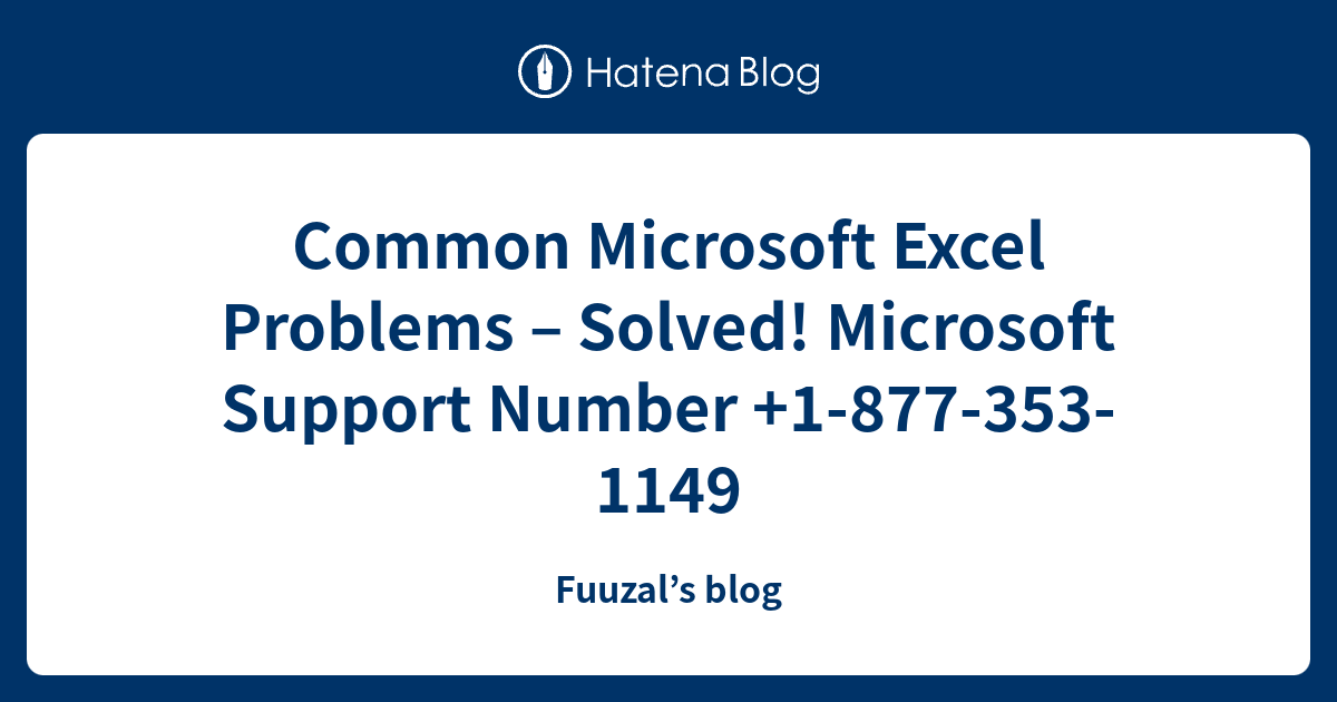 Common microsoft excel problems solved microsoft support number 1 