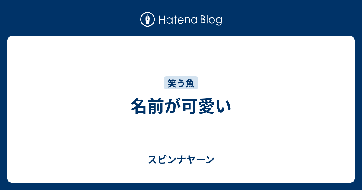 名前が可愛い スピンナヤーン