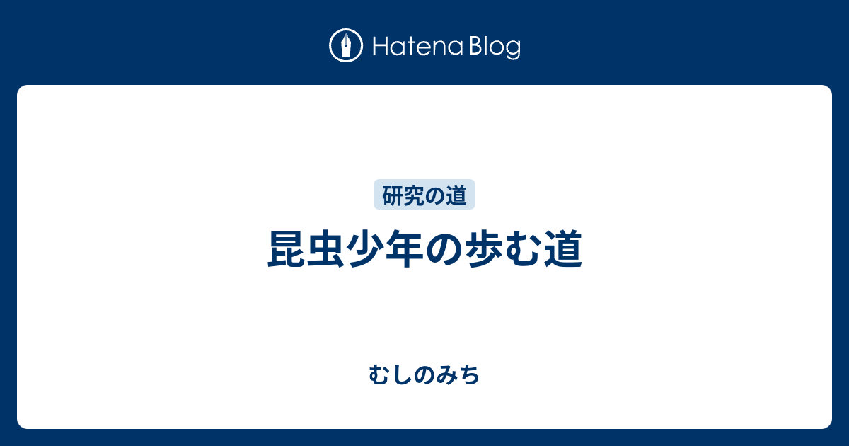 昆虫少年の歩む道 むしのみち