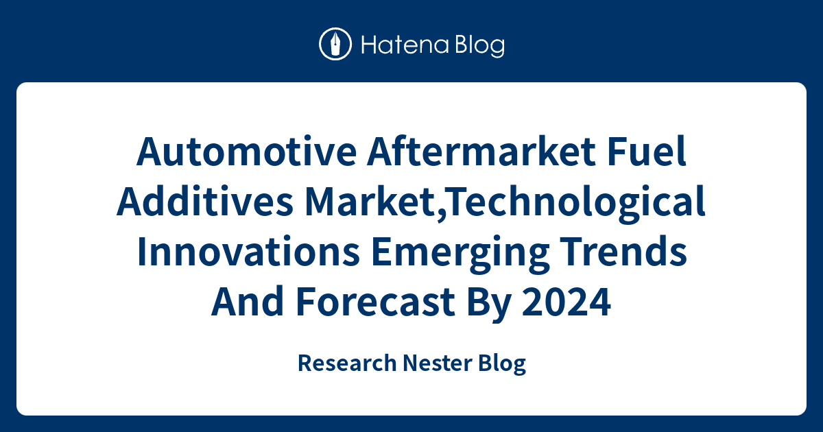 Automotive Aftermarket Fuel Additives Market Technological Innovations