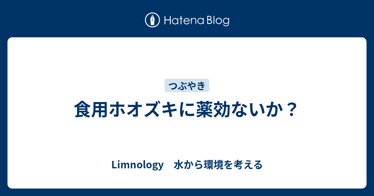 食用ホオズキに薬効ないか Limnology 水から環境を考える