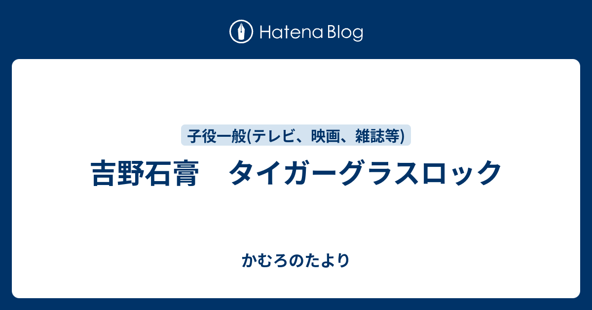 吉野石膏 タイガーグラスロック かむろのたより