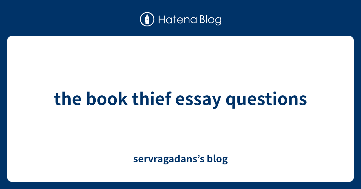 book thief essay questions