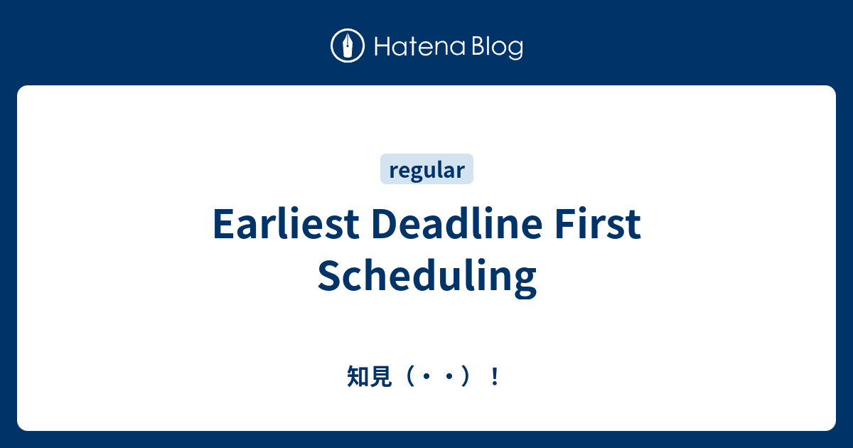 earliest-deadline-first-scheduling