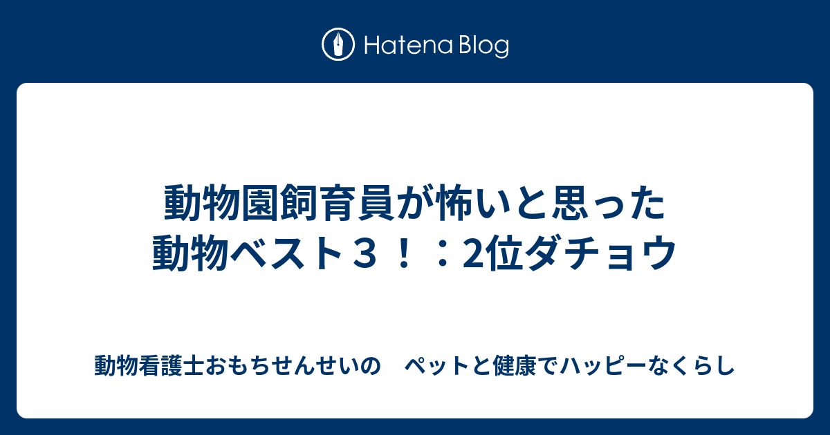 動物園飼育員が怖いと思った動物ベスト３ 2位ダチョウ 動物看護士おもちせんせいの ペットと健康でハッピーなくらし