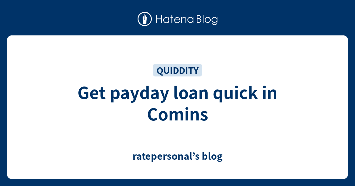 payday loans?