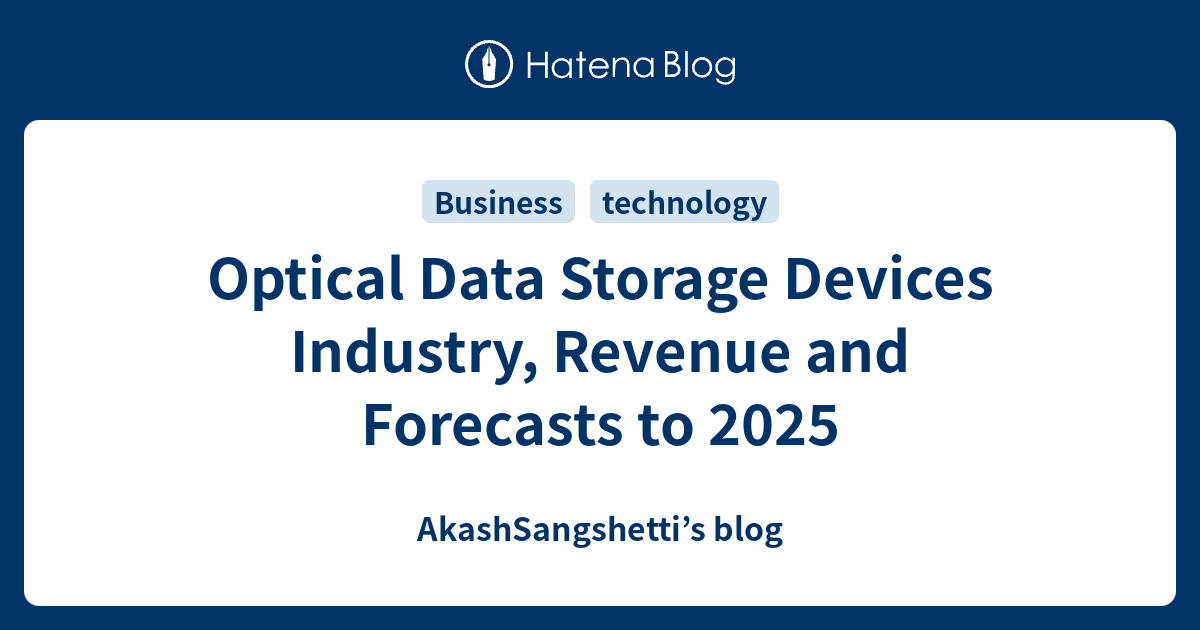Optical Data Storage Devices Industry, Revenue and Forecasts to 2025