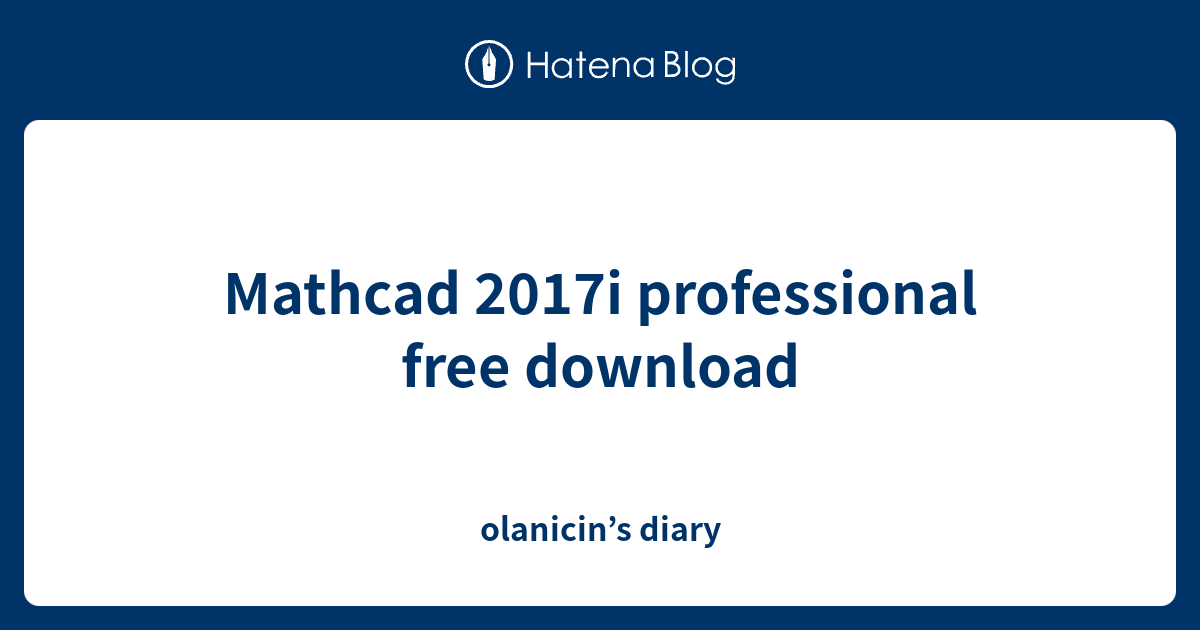 Mathcad 2001 Professional Free Download