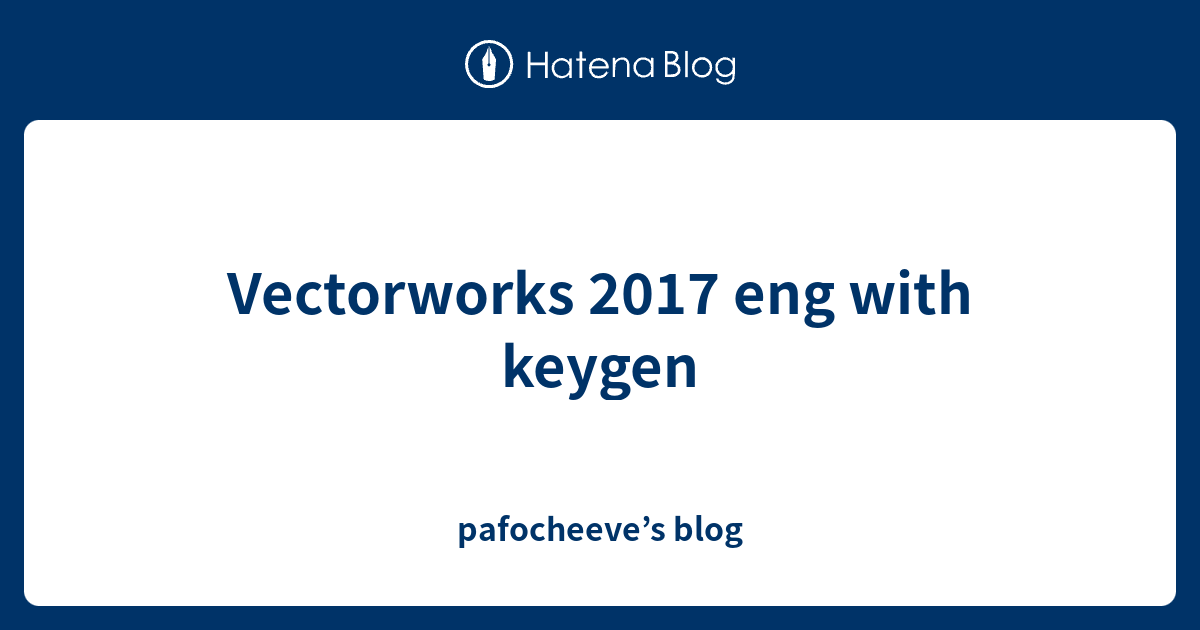 Vectorworks 17 Eng With Keygen Pafocheeve S Blog