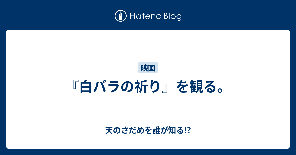 白バラの祈り を観る 天のさだめを誰が知る
