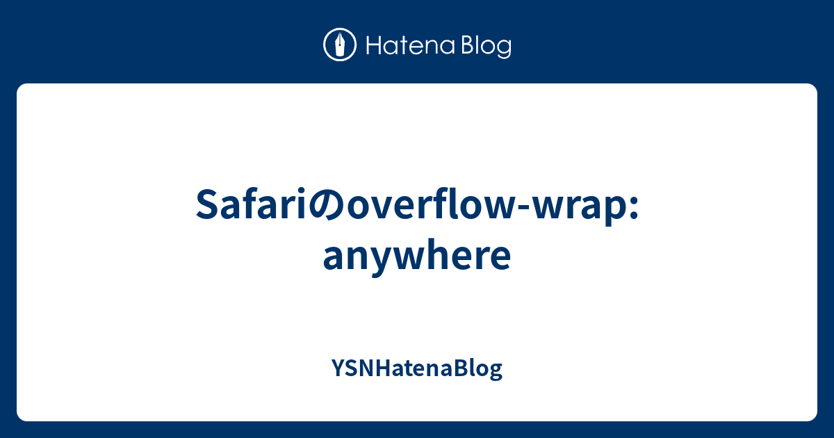 overflow wrap not working in safari