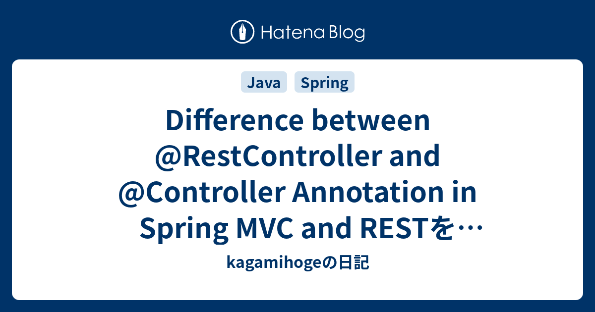 Rest controller spring on sale mvc