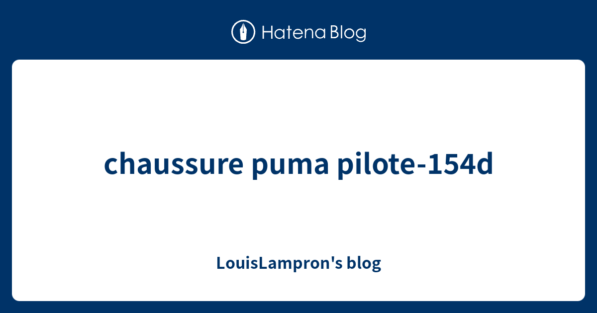 chaussure puma pilote