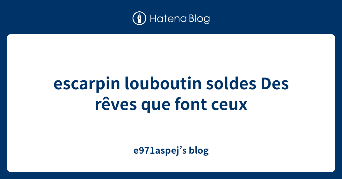 escarpin louboutin soldes