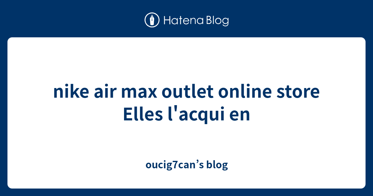 nike air max outlet store