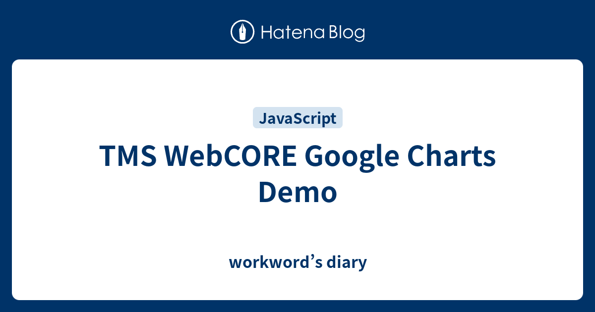 TMS WebCORE Google Charts Demo - workword’s diary
