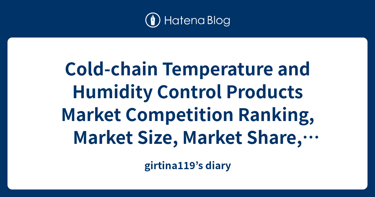 Cold-chain Temperature and Humidity Control Products Market Competition ...