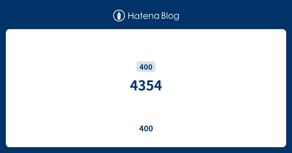 4354 - 400