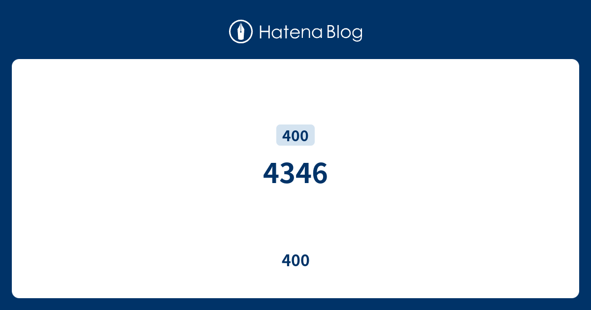 4346 - 400