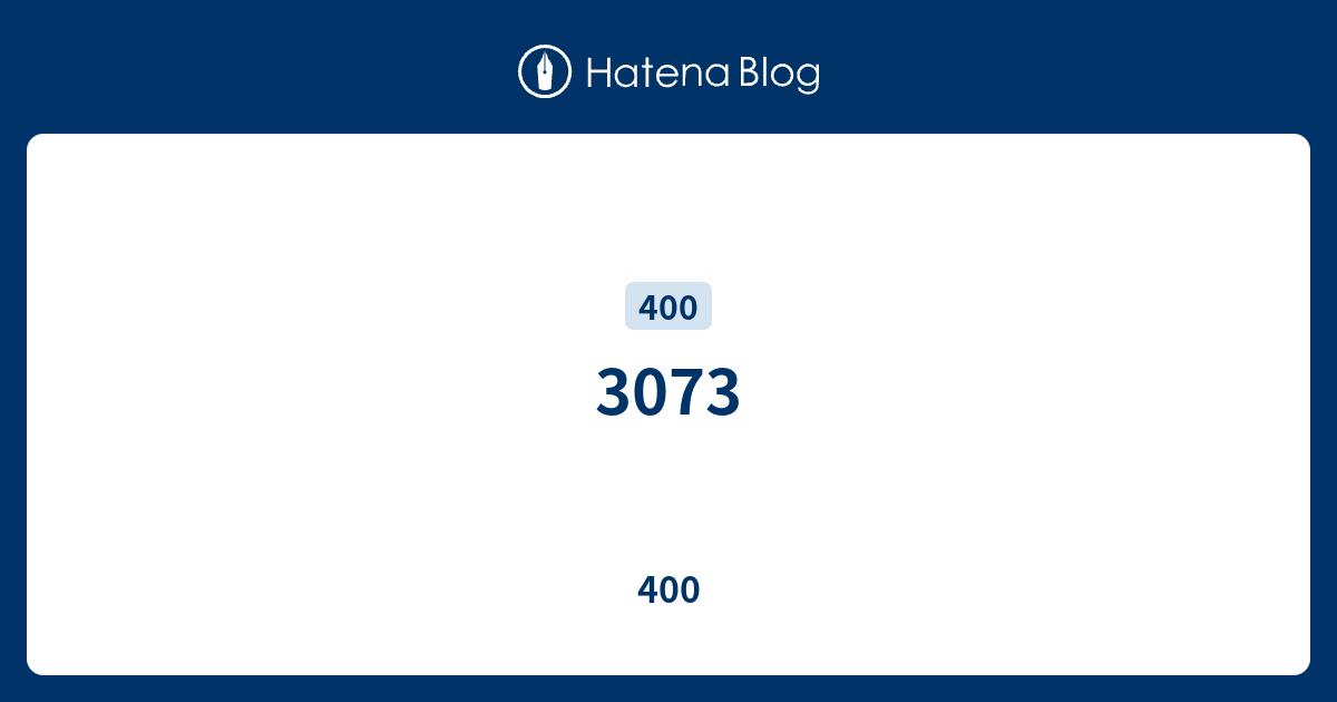 3073 - 400