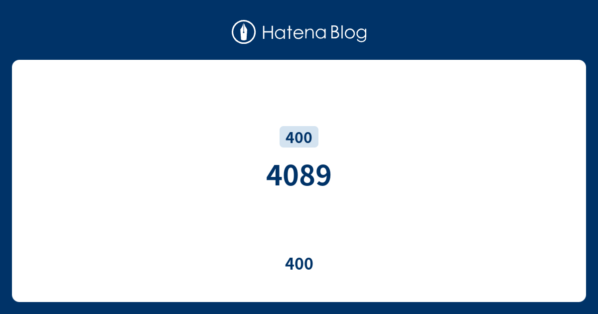 4089 - 400