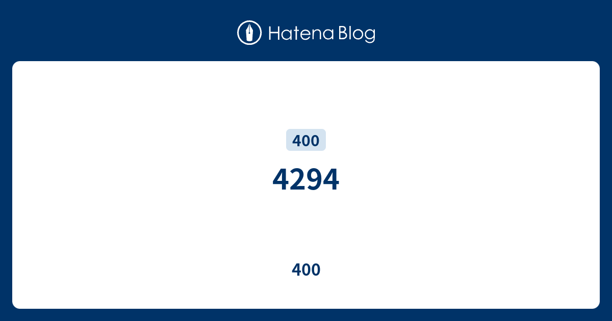 4294 - 400