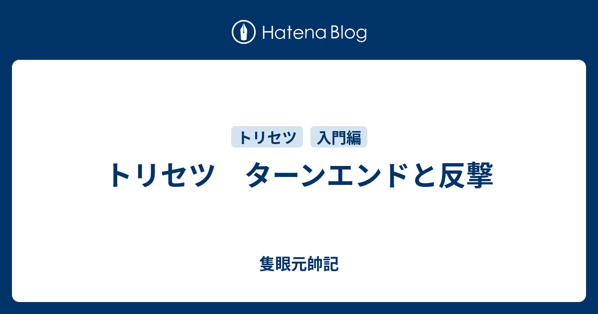 トリセツ ターンエンドと反撃 隻眼元帥記