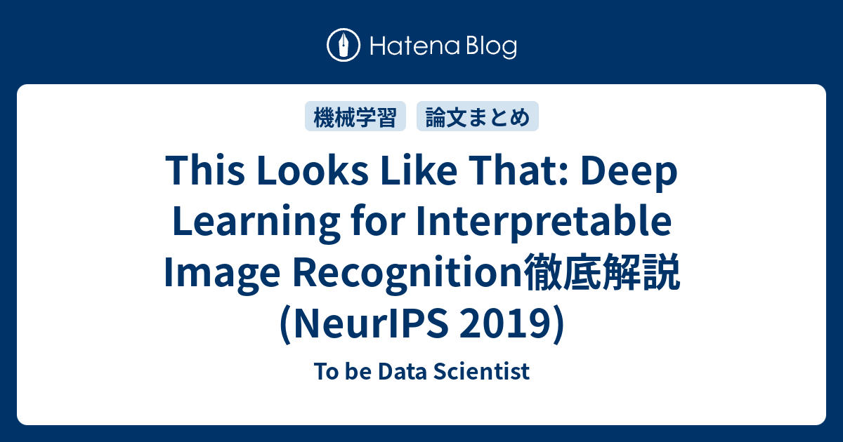 This Looks Like That: Deep Learning for Interpretable Image Recognition ...