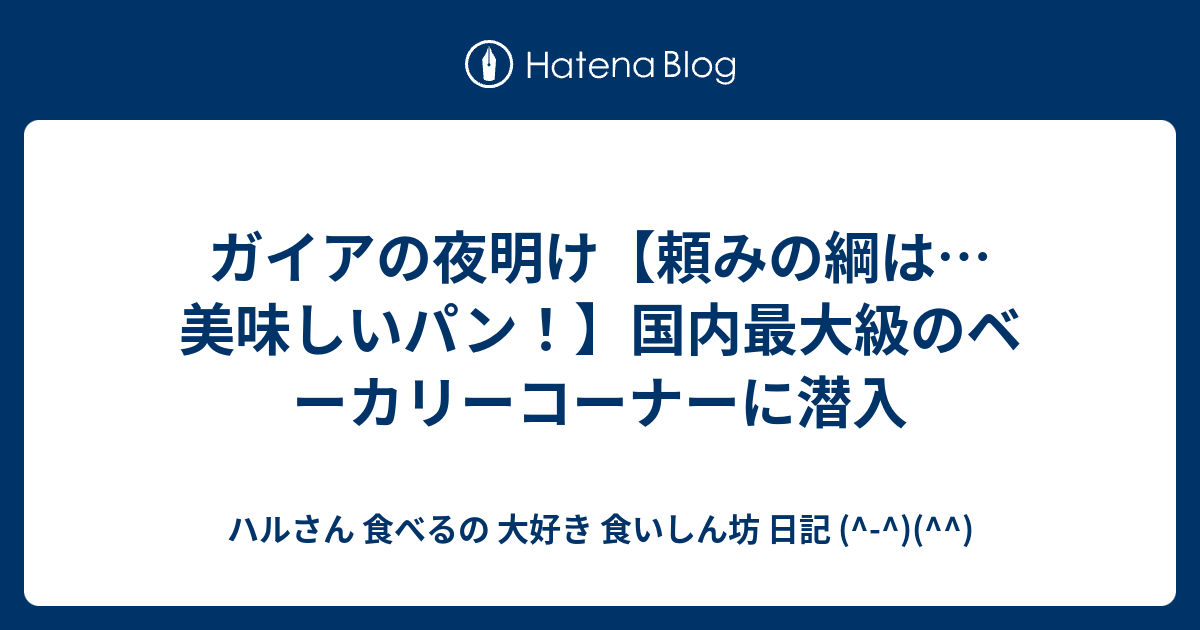 ガイアの夜明け 頼みの綱は 美味しいパン 国内最大級のベ ーカリーコーナーに潜入 ハルさん 食べるの 大好き 食いしん坊 日記