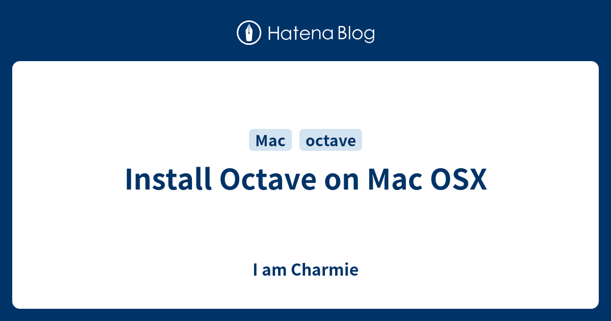 octave mac os x