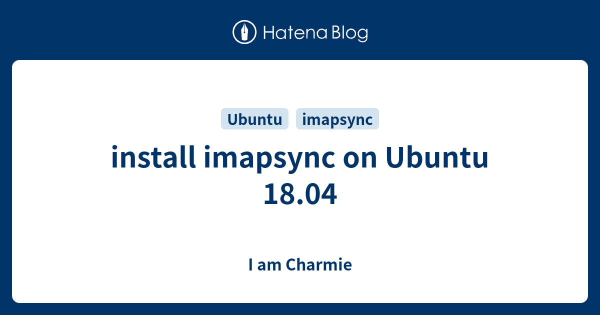 Imapsync перенос почты ubuntu