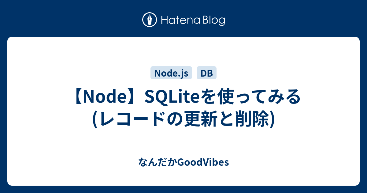 Node Sqlite3 Examples