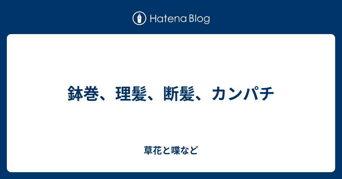 鉢巻 理髪 断髪 カンパチ 外国語散策