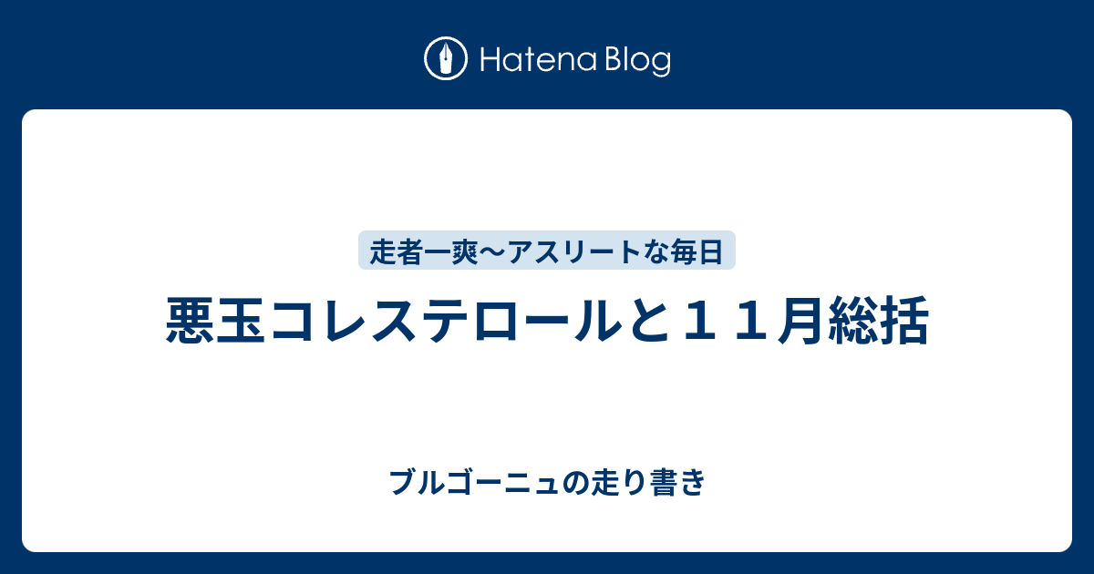 悪玉コレステロールと１１月総括 ブルゴーニュの走り書き