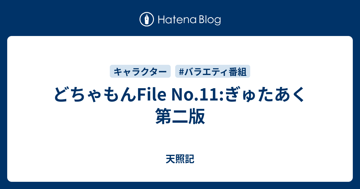 どちゃもんfile No 11 ぎゅたあく 第二版 天照記