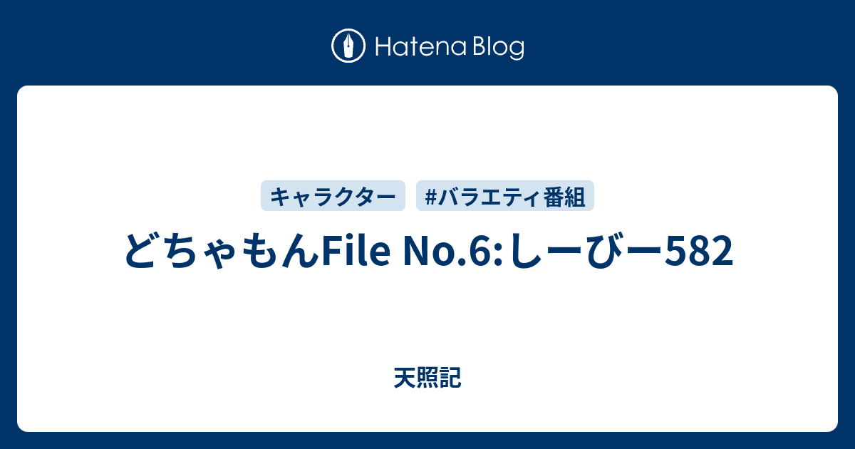 どちゃもんfile No 6 しーびー5 天照記