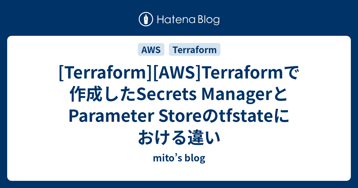 terraform-aws-terraform-secrets-manager-parameter-store-tfstate