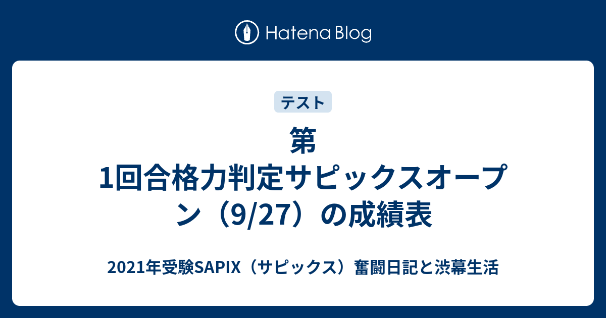 US11-183 SAPIX 小6 第1〜4回 合格力判定サピックスオープン 2022年9