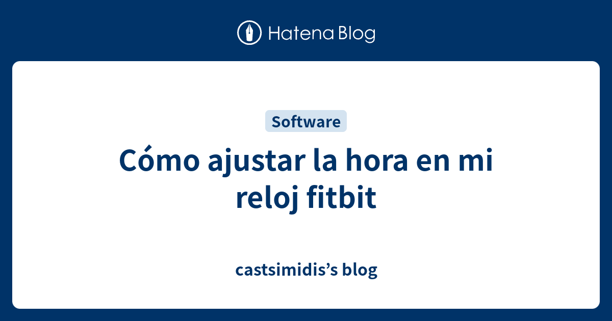 Como cambiar la hora best sale del fitbit