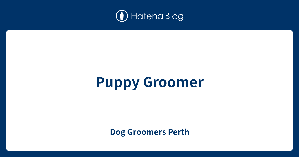 Puppy Groomer Dog Groomers Perth