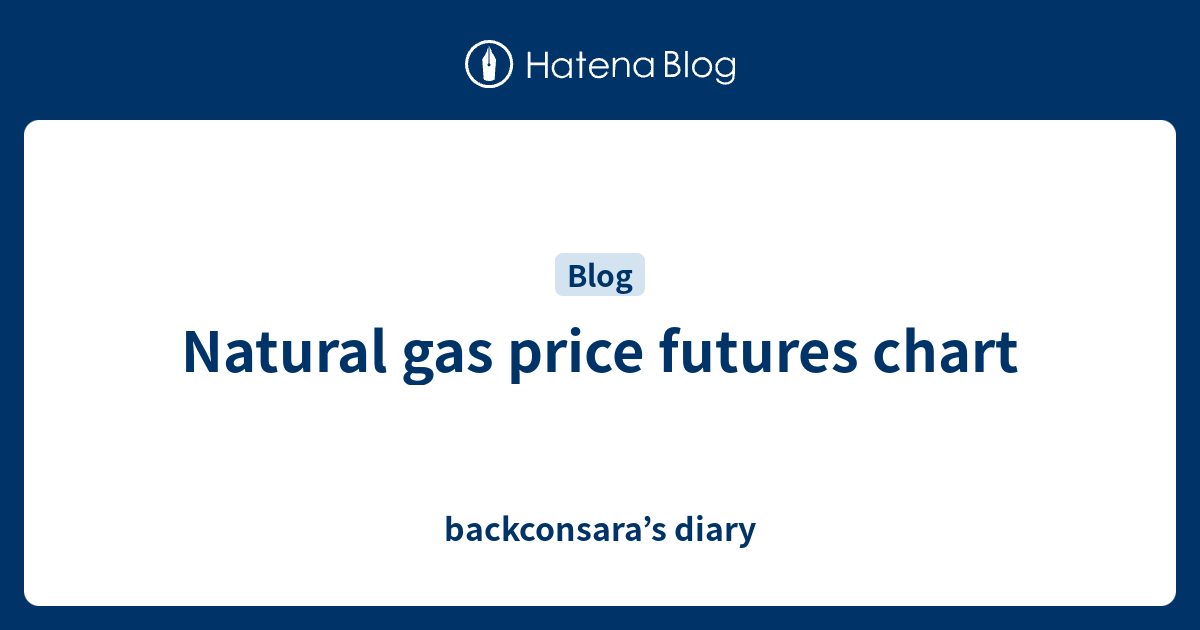 Natural gas price futures chart backconsara’s diary