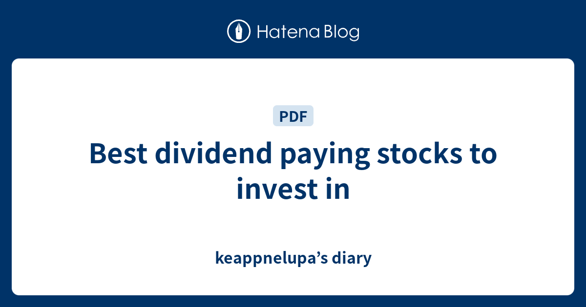 Best Dividend Stocks UK