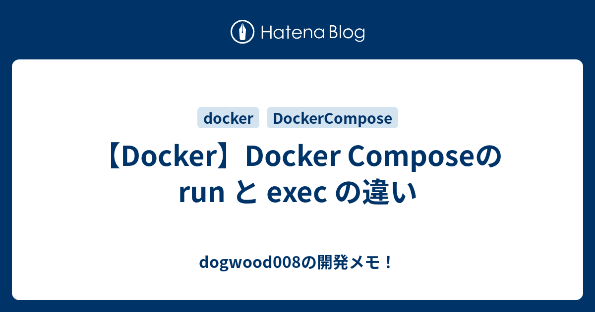 Docker Compose Run Exec