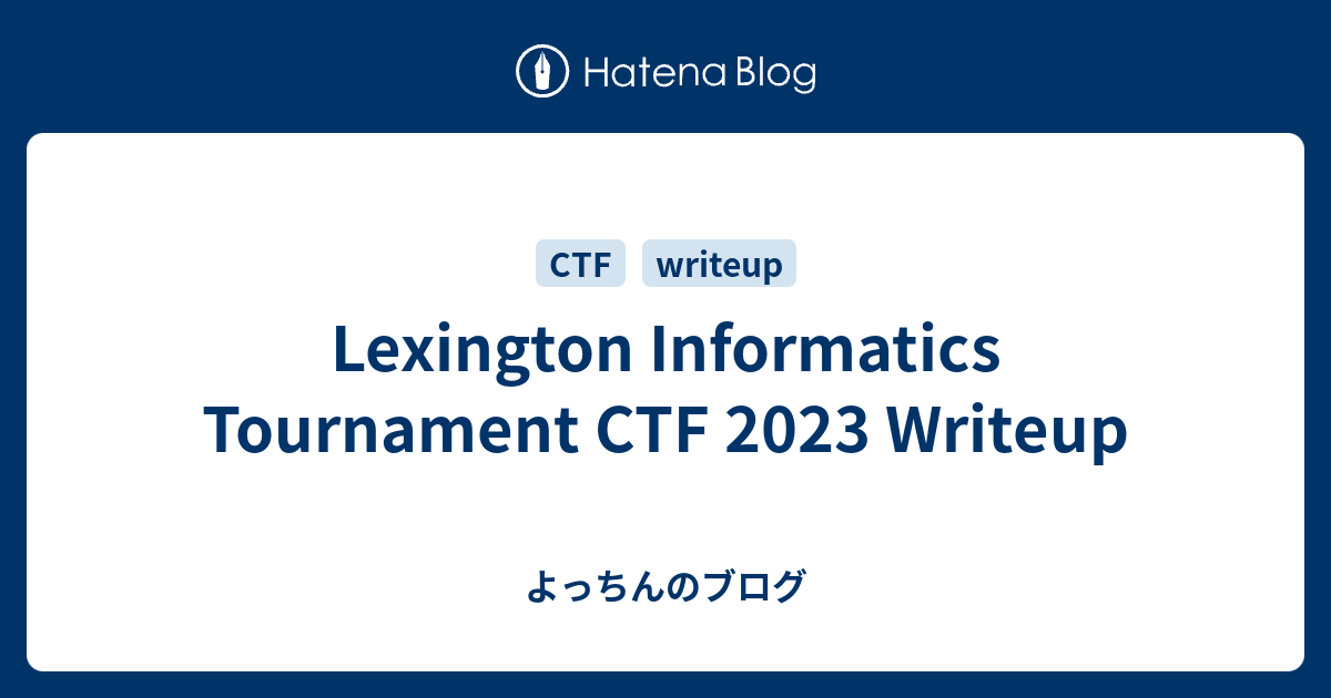 / Lexington Informatics Tournament CTF 2022 / misc