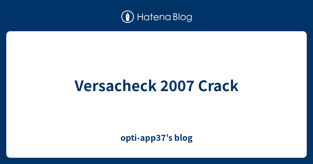 Versacheck Torrent Download With Keygen