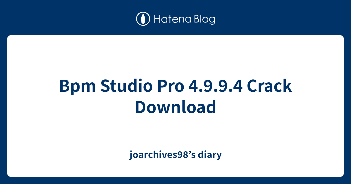 Bpm Studio Crack Download
