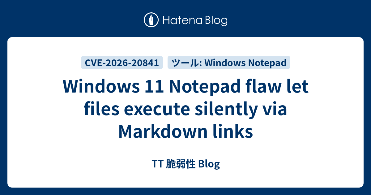 Windows 11 Notepad flaw let files execute silently via Markdown links ...