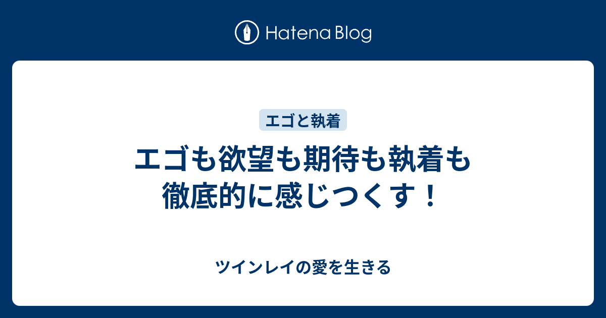 エゴも欲望も期待も執着も徹底的に感じつくす ツインレイの愛を生きる